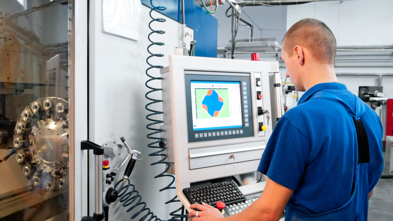Máy CNC gia công tự động với độ chính xác cao