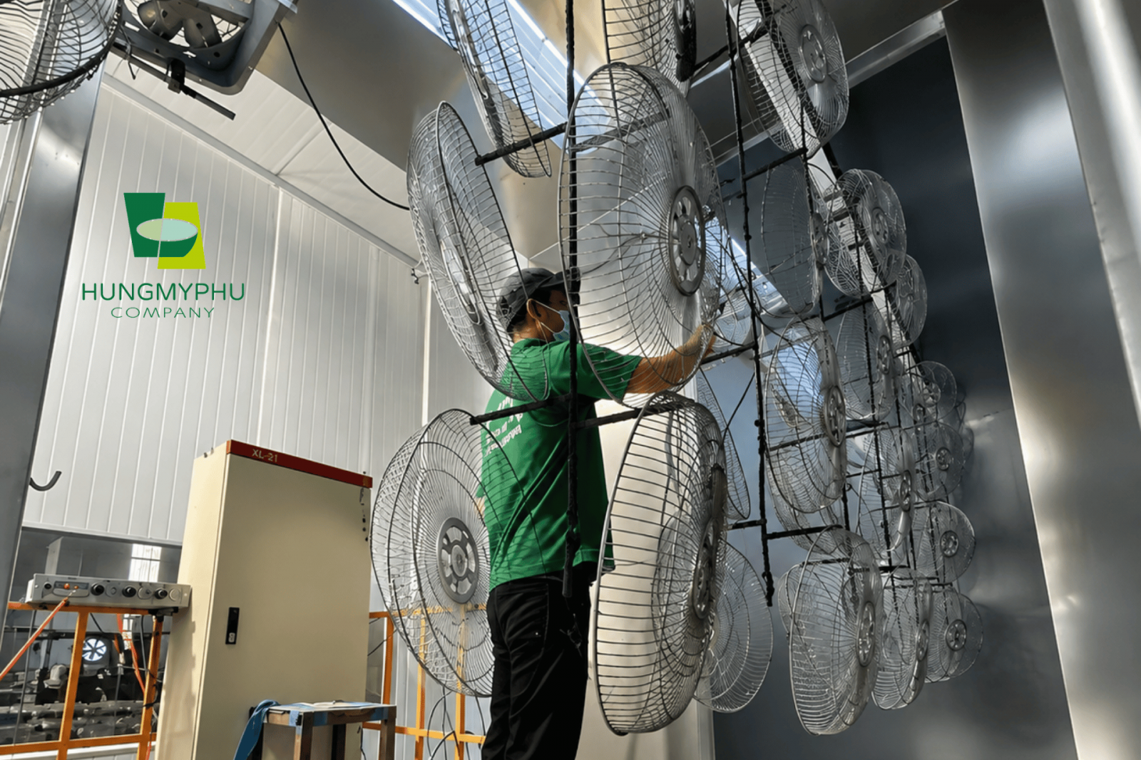 công đoạn sơn tĩnh điện chất lượng cao
