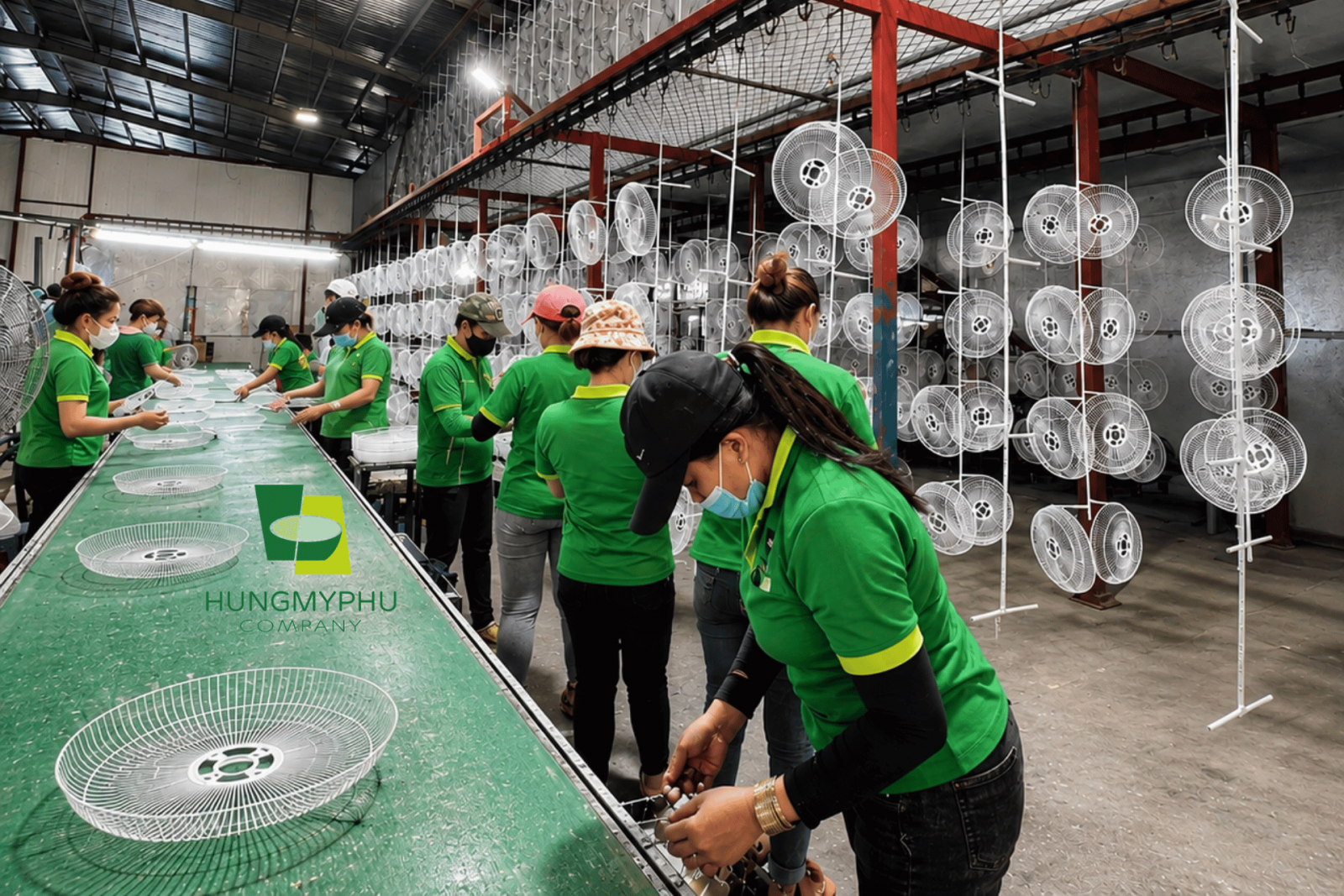 công đoạn sơn tĩnh điện hoàn chỉnh