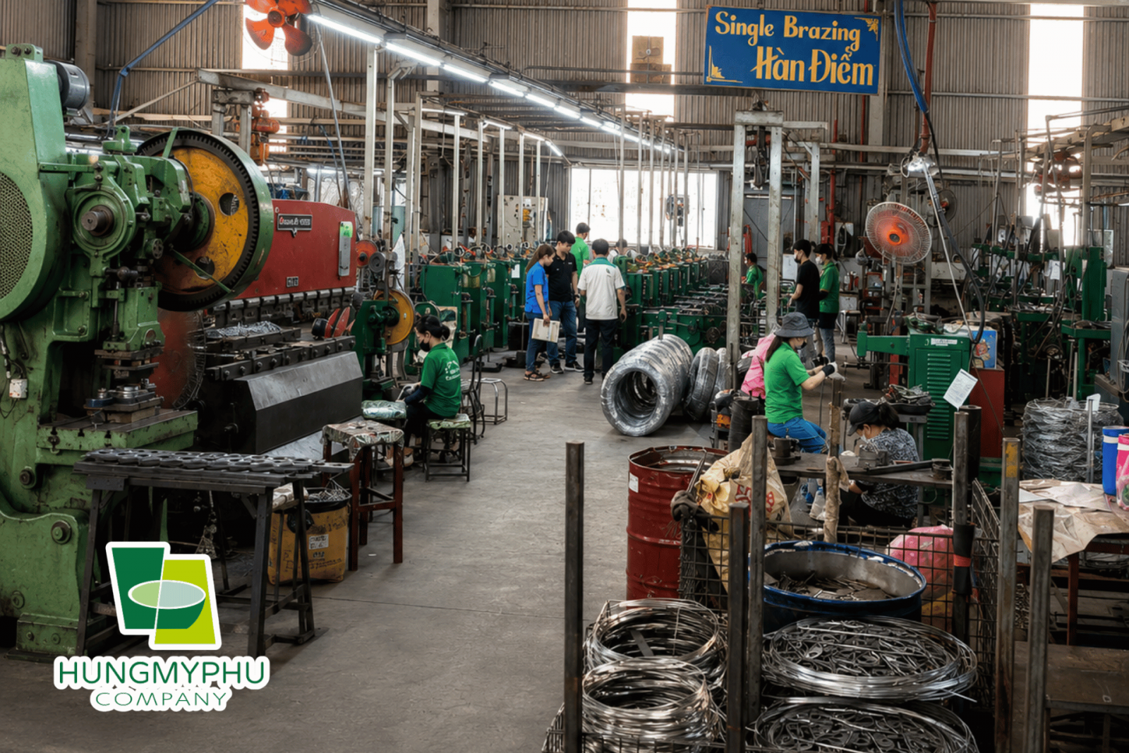 gia công chân quạt sơn tĩnh điện
