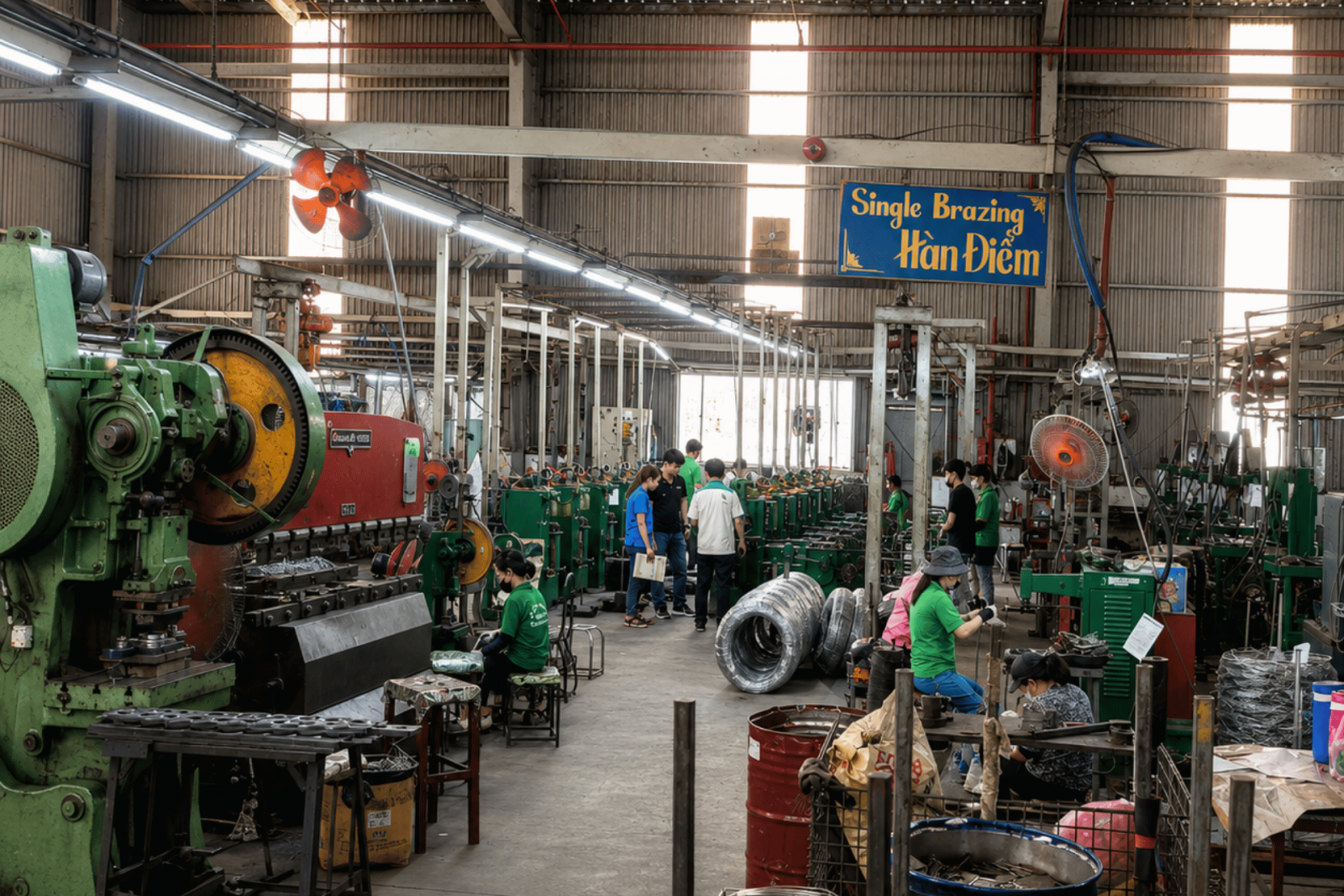 công nghệ hàn lồng quạt
