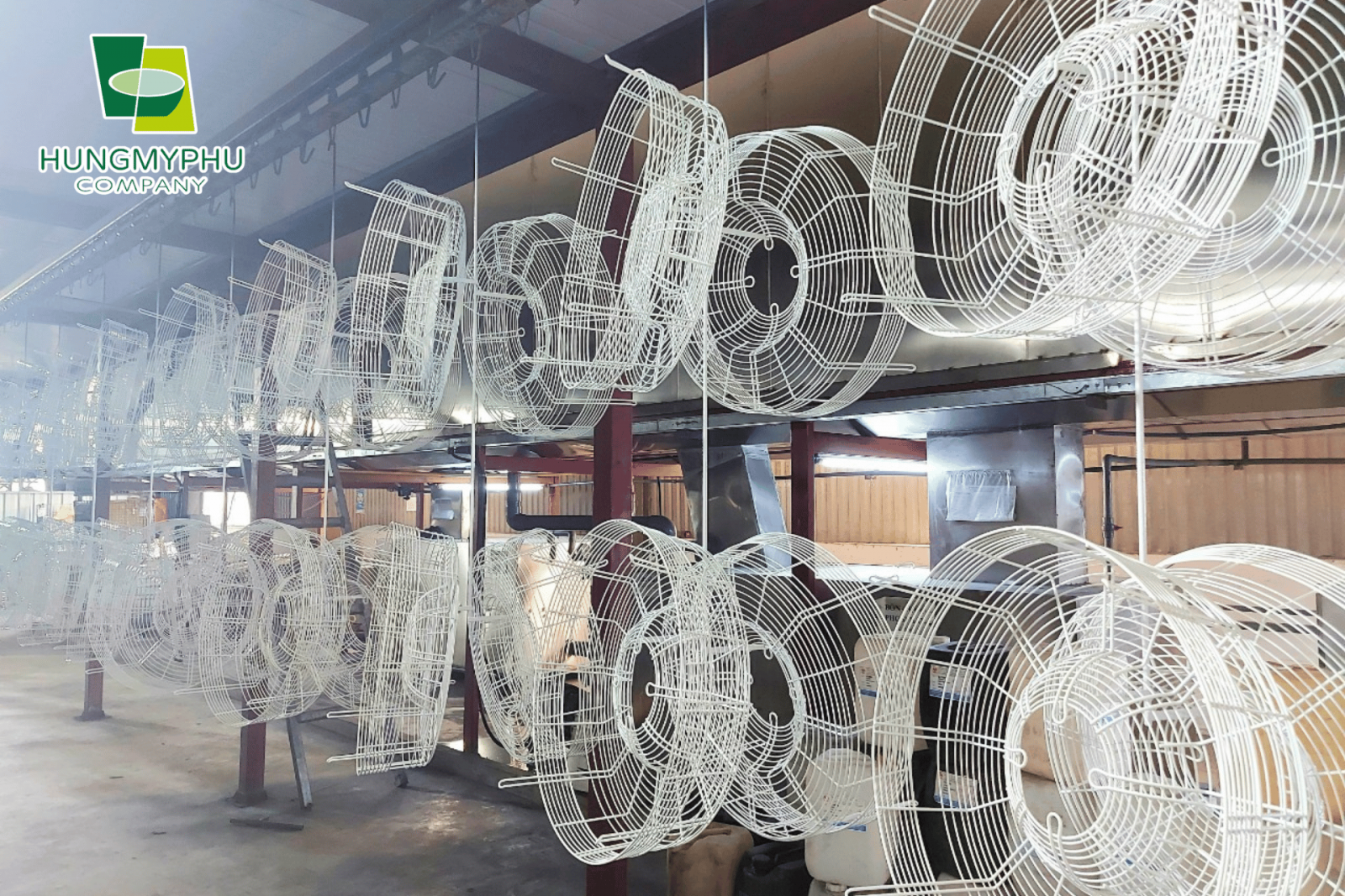 lồng quạt sơn tĩnh điện