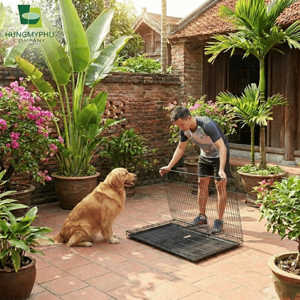 gia công lồng chó sơn tĩnh điện 